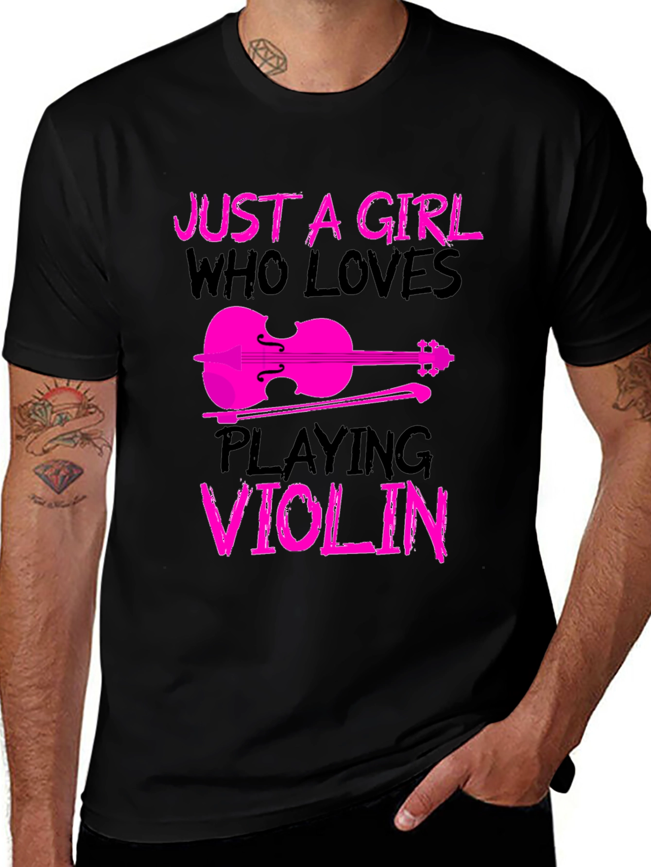Girl Who Loves Playing Violin T-Shirt