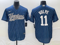 Men's New York Yankees Anthony Volpe #11 Blue Player Jerseys Joint Edition