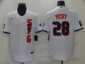 Men's San Francisco Giants Buster Posey #28 White All Star Baseball Jerseys