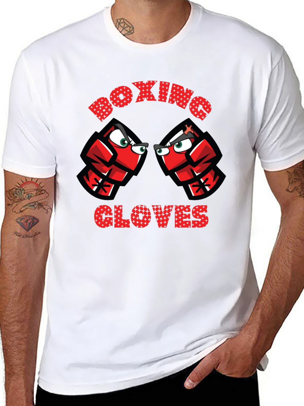 Boxing Gloves Graphic Tee - Punchy Style