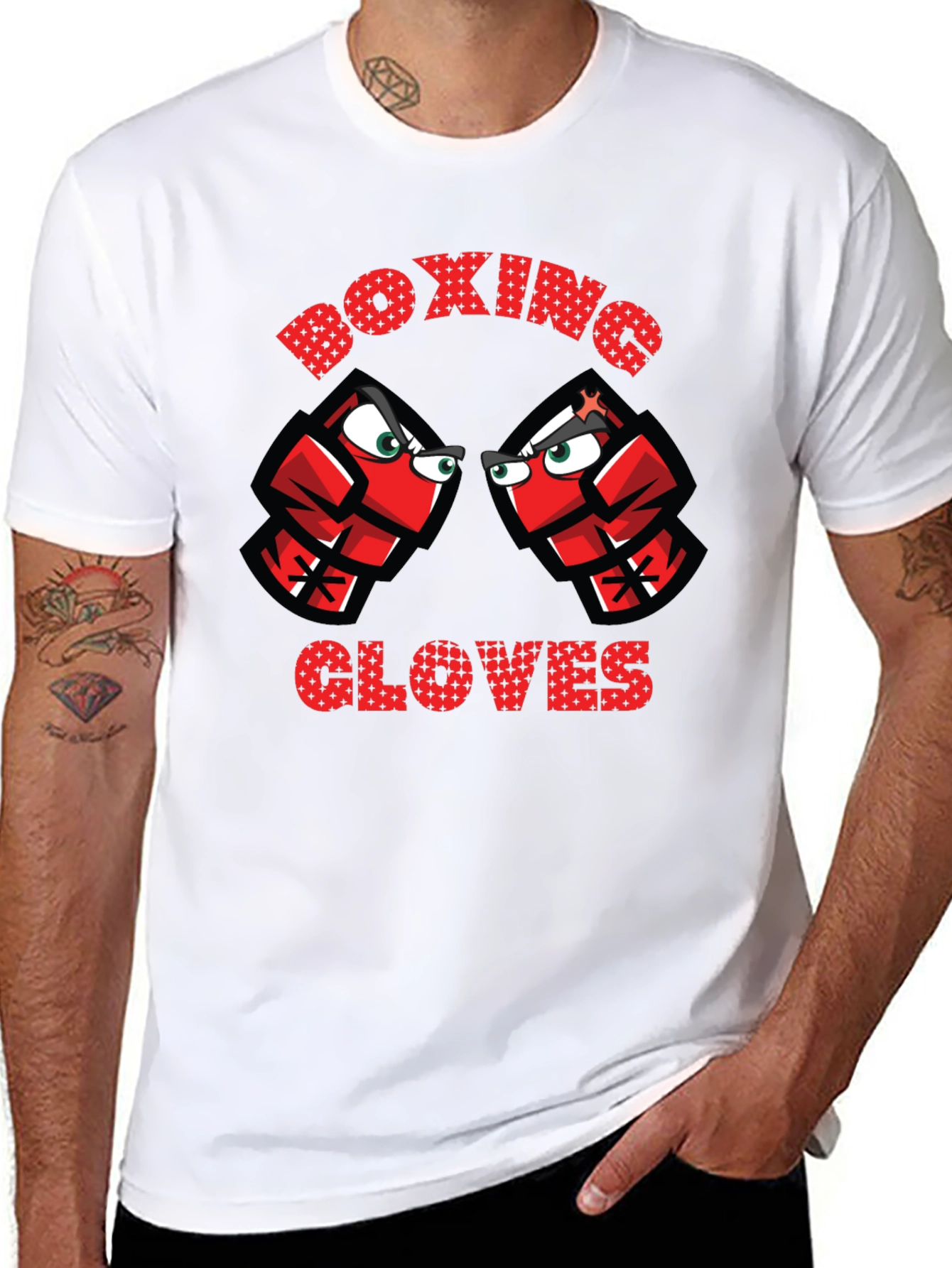 Boxing Gloves Graphic Tee - Punchy Style