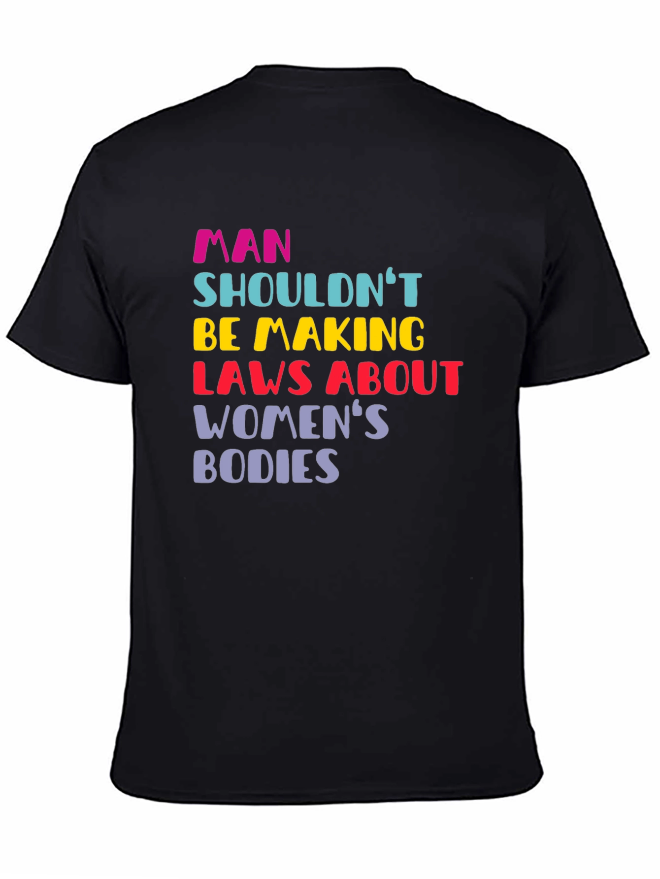Man Shouldnt Be Making Laws Womens Bodies T-Shirt