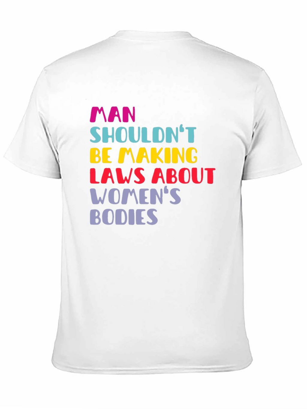 Man Shouldnt Be Making Laws Womens Bodies T-Shirt