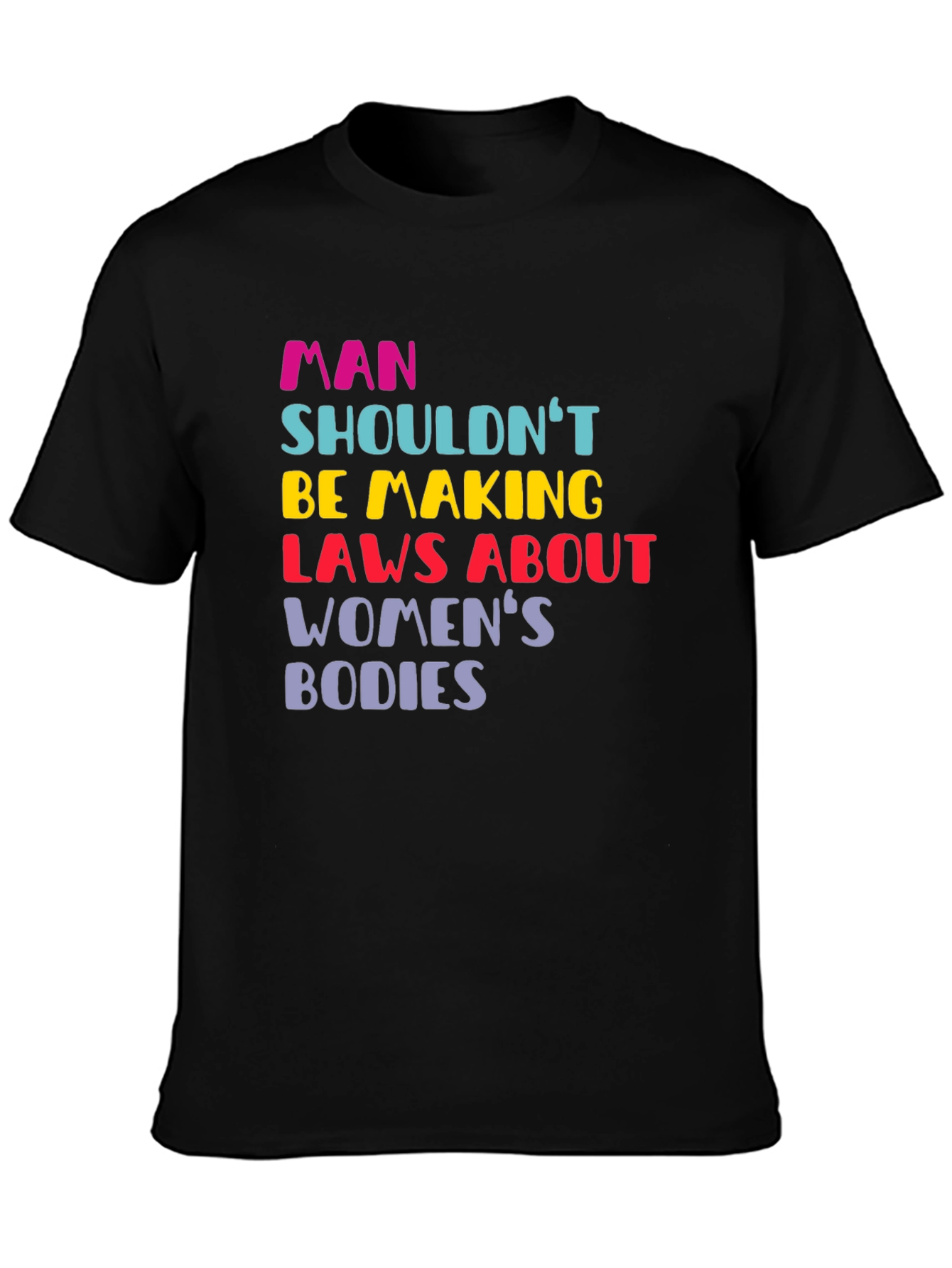 Man Shouldnt Be Making Laws Womens Bodies T-Shirt