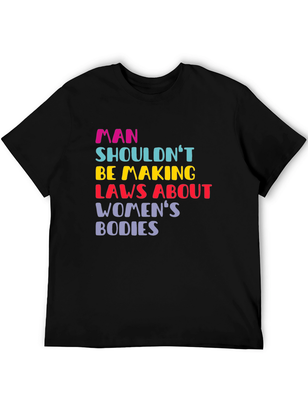 Man Shouldnt Be Making Laws Womens Bodies T-Shirt