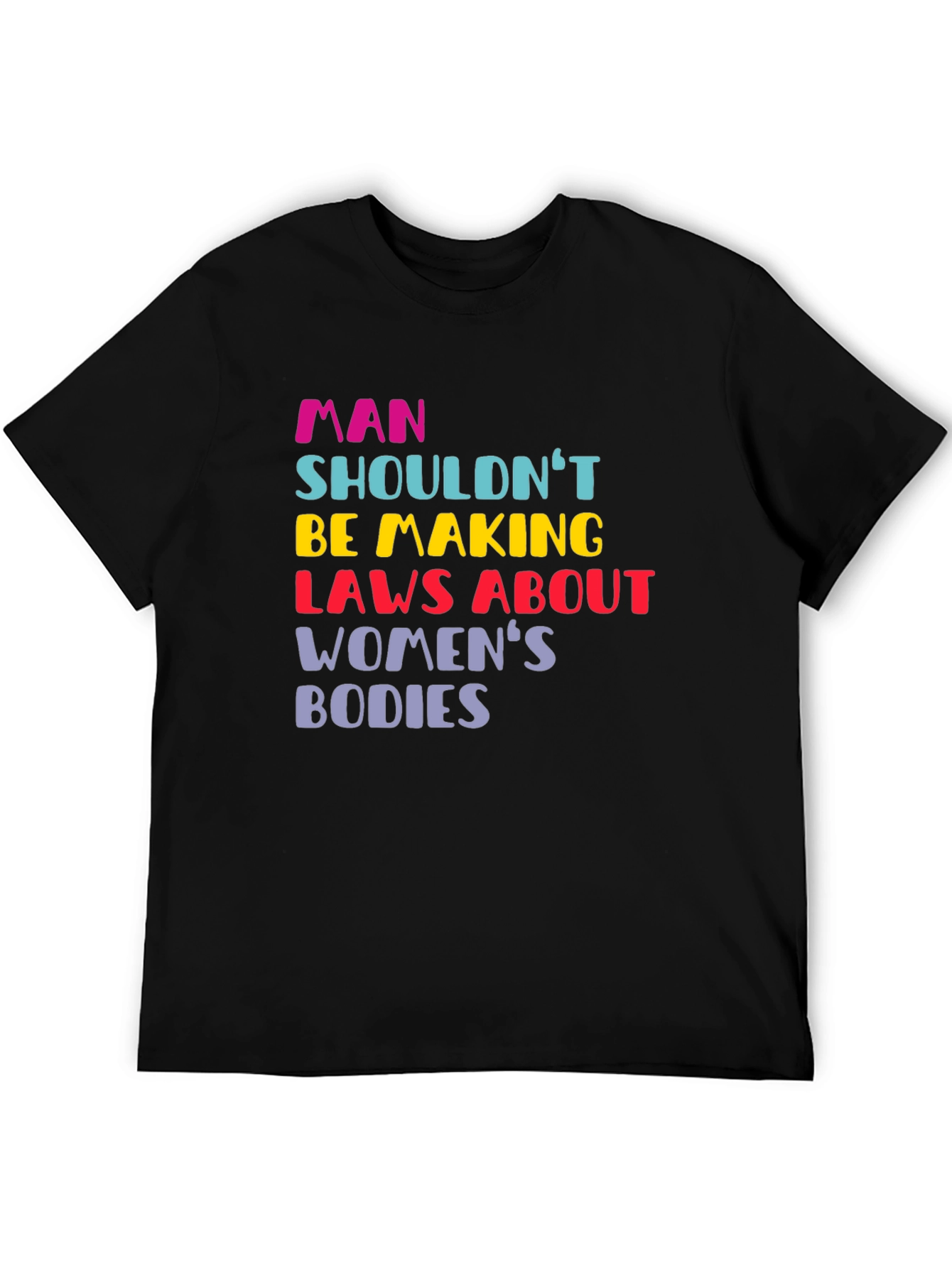 Man Shouldnt Be Making Laws Womens Bodies T-Shirt