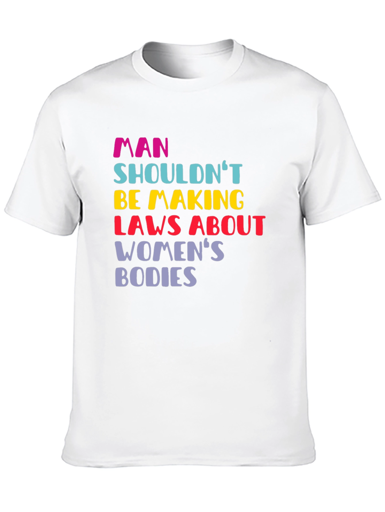 Man Shouldnt Be Making Laws Womens Bodies T-Shirt