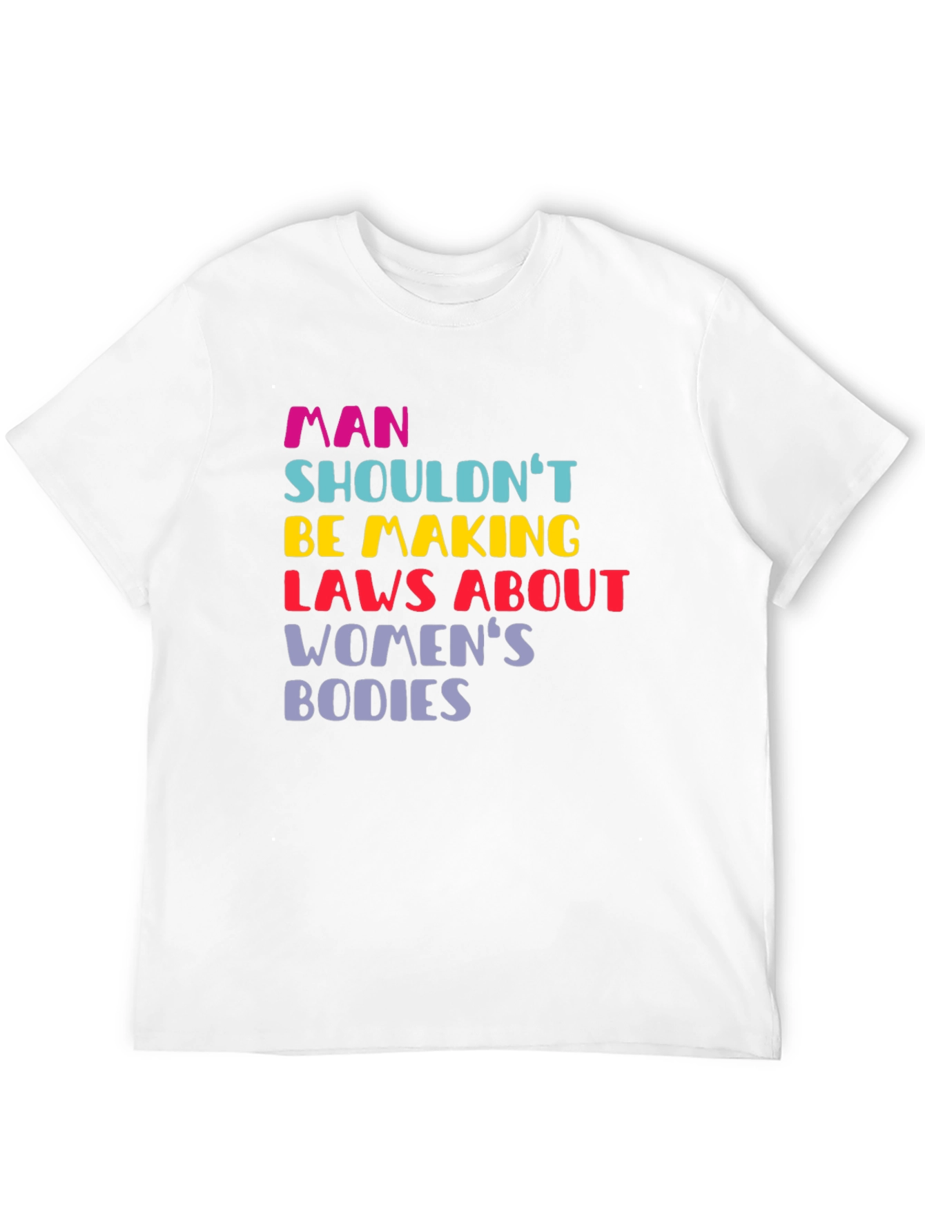 Man Shouldnt Be Making Laws Womens Bodies T-Shirt