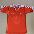 1998 Denmark Home Red Retro Soccer Jersey Front