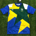 1991 Brazil Special Edition Retro Soccer Jersey Front