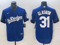 Men's Los Angeles Dodgers Tyler Glasnow #31 Blue Game Jerseys