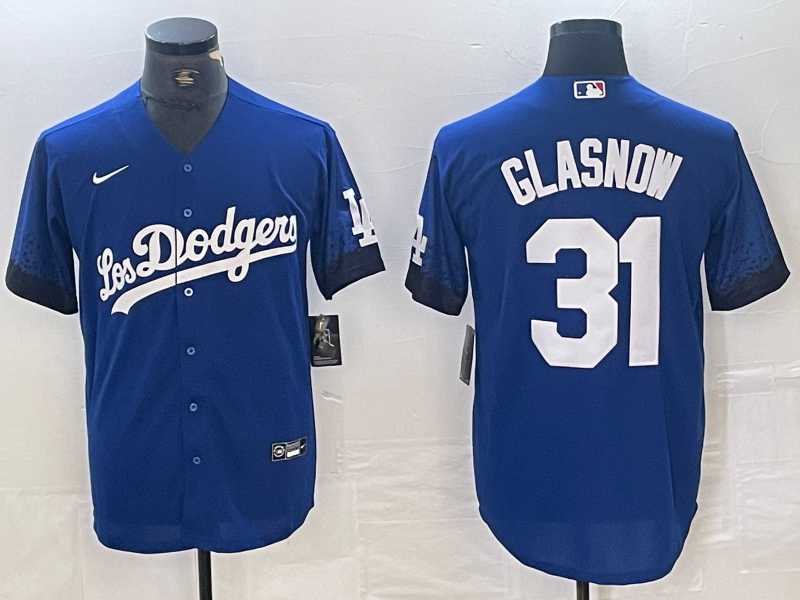 Men's Los Angeles Dodgers Tyler Glasnow #31 Blue Game Jerseys