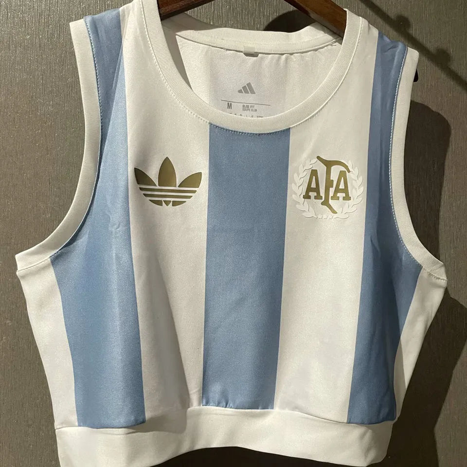 2024/25 Argentina 50th Anniversary Edition Women Yoga Vest Jersey 女 Front