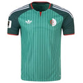 2026/27 Algeria Away Green Fans Soccer Jersey 无星 (Have Right Patch 有右臂章 白底黑字） Front