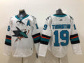 Men's San Jose Sharks Joe Thornton #19 White Breakaway Player Jerseys