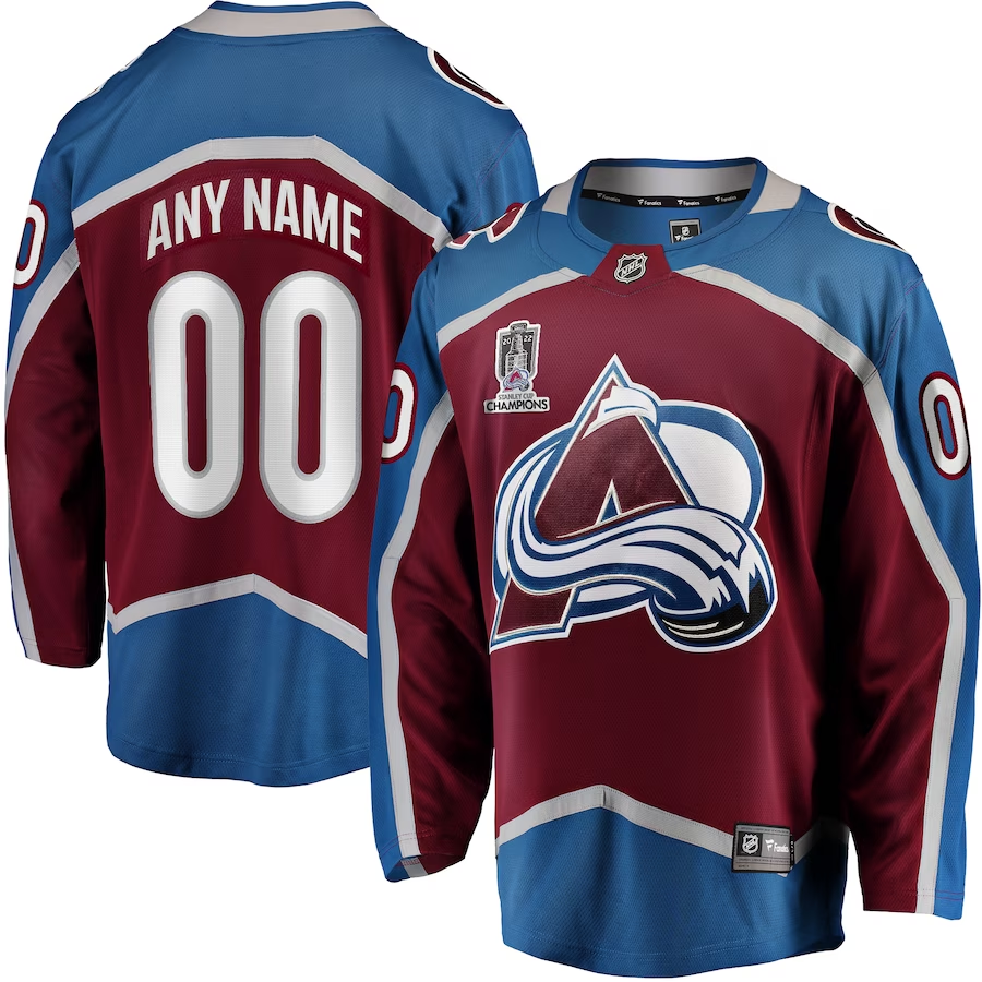 Men's Colorado Avalanche Maroon Home Breakaway Custom Jerseys