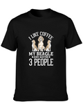 Coffee Beagle and People T-Shirt