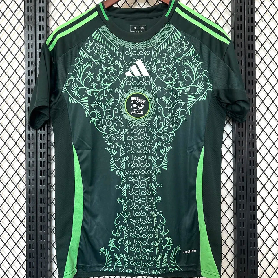 2025 Algeria Third Green Fans Soccer Jersey Front