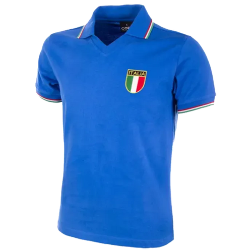 1982 Italy Home Blue Retro Soccer Jersey Front