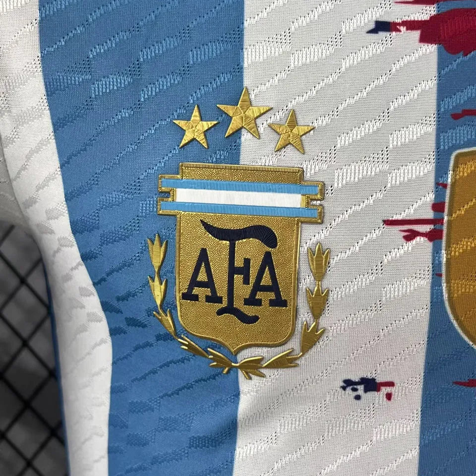 MESSI #10 Argentina x BA Special Edition Player Version Soccer Jersey Detail 3