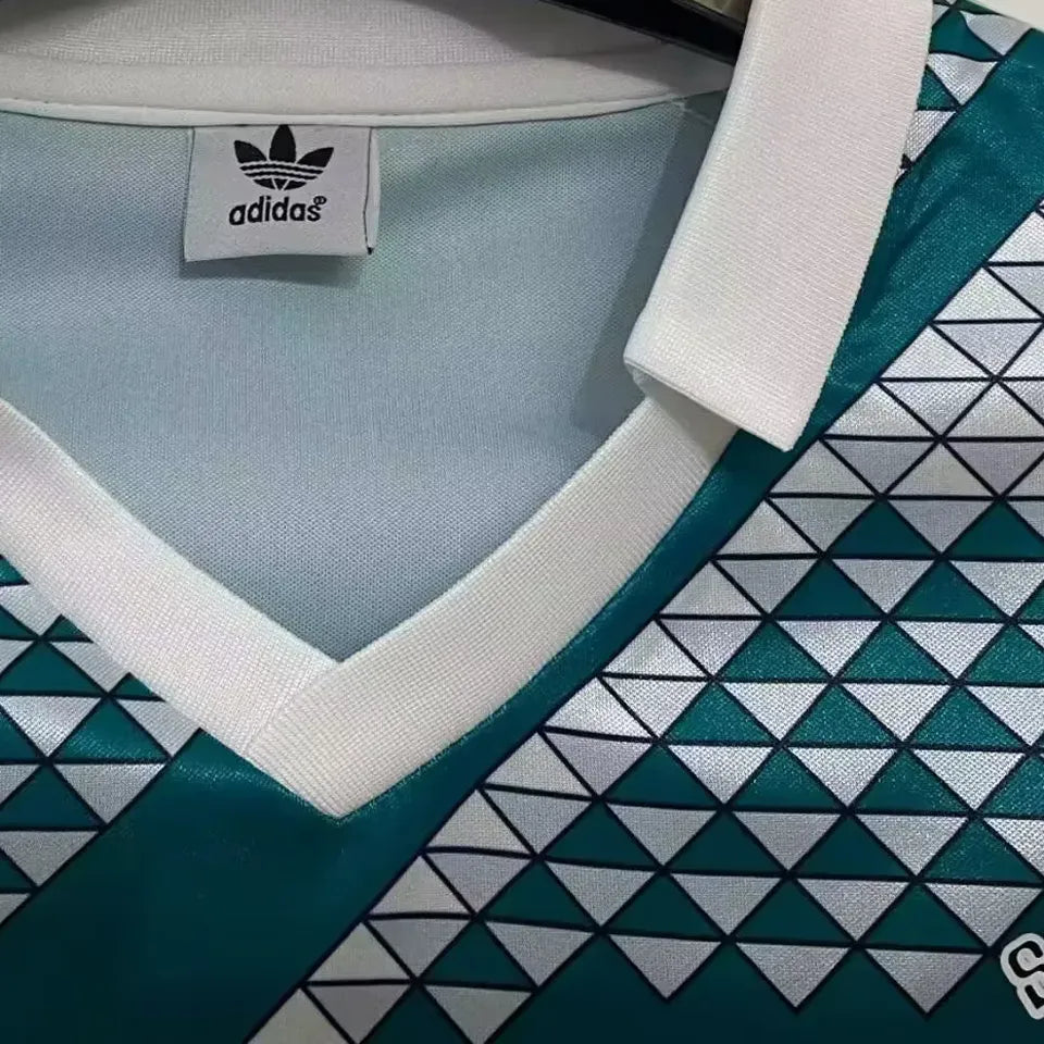 1990 Mexico Home Green Retro Soccer Jersey Detail 1