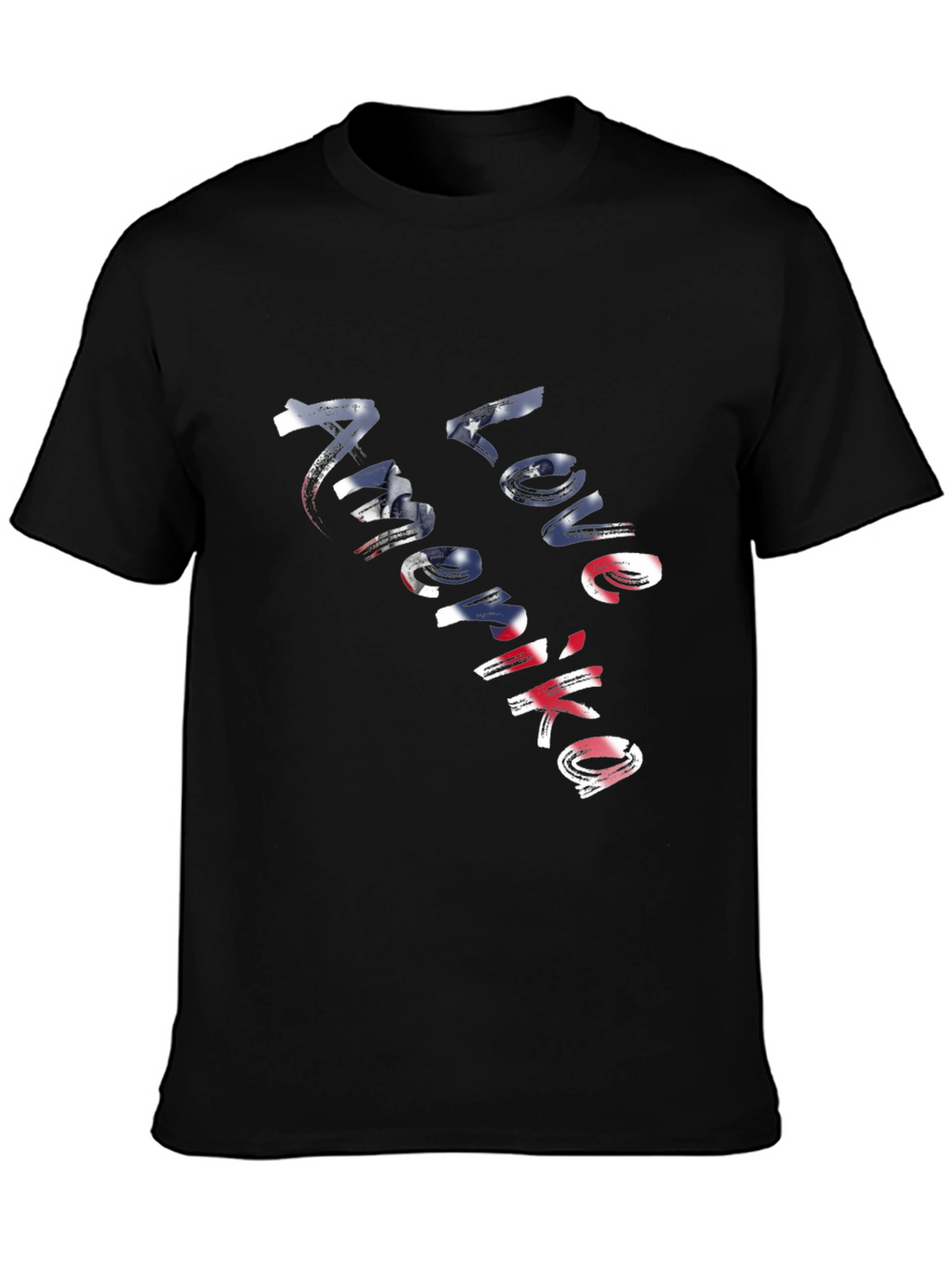 Love America Graphic Tee - Patriotic USA Shirt