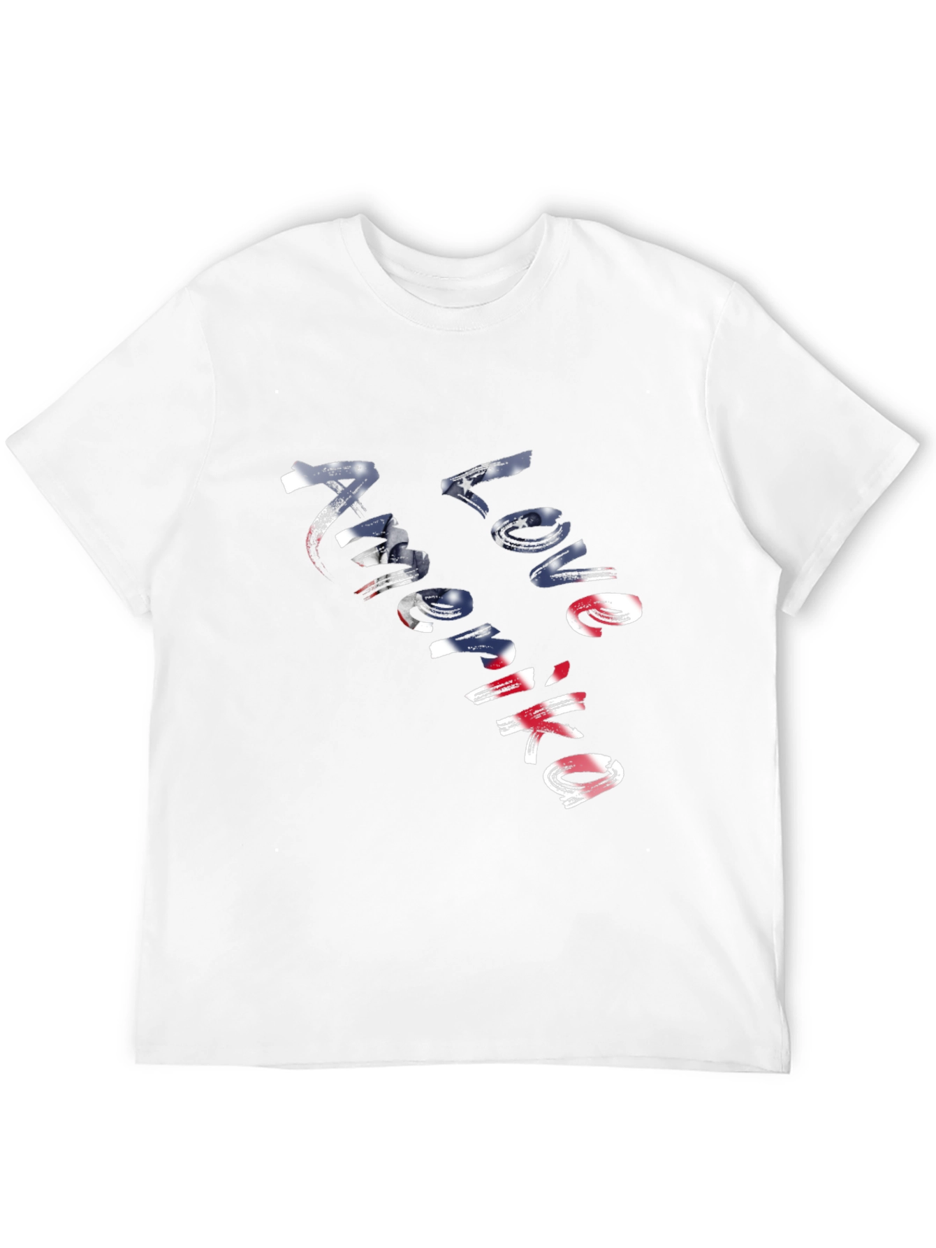 Love America Graphic Tee - Patriotic USA Shirt