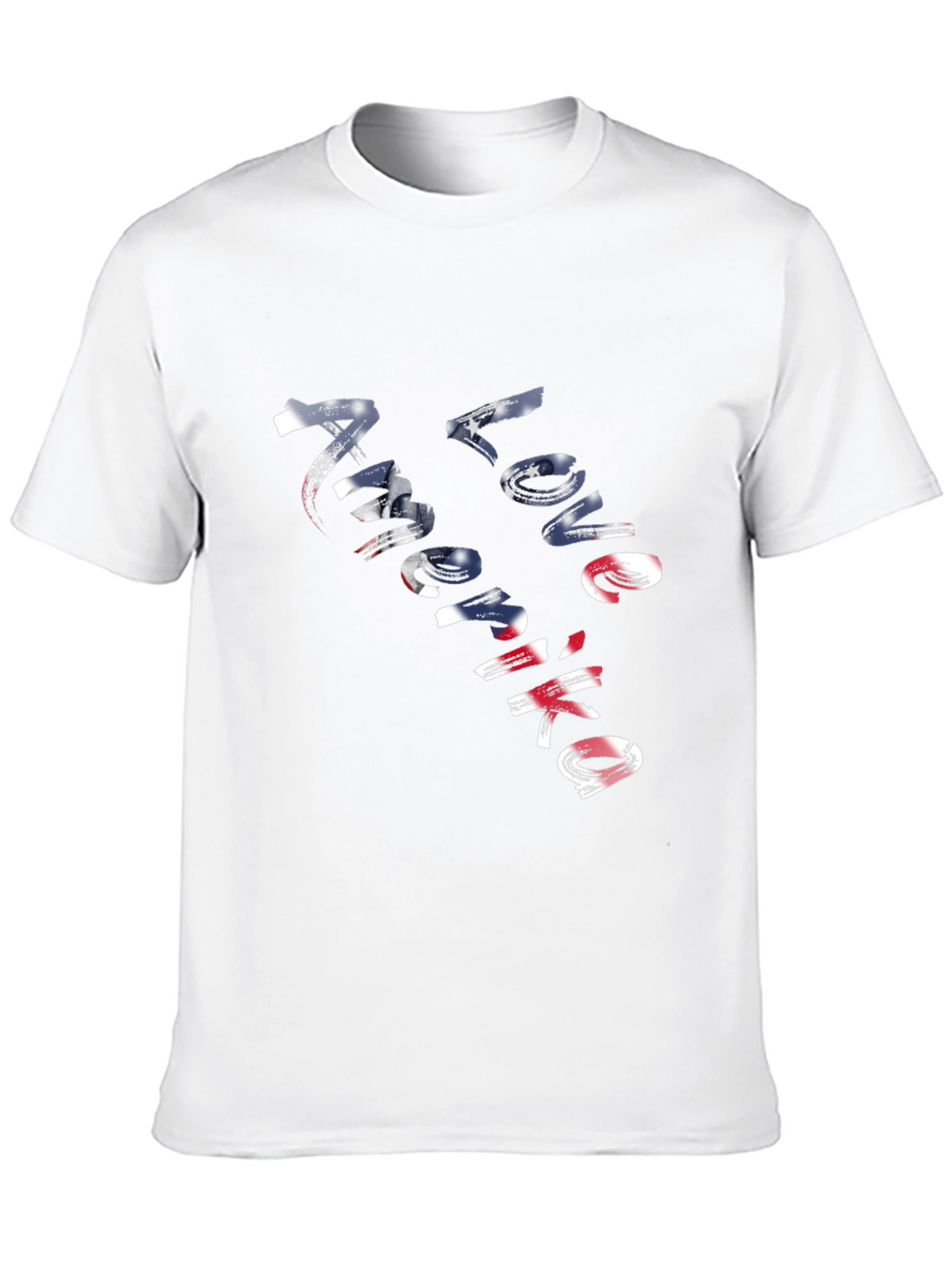 Love America Graphic Tee - Patriotic USA Shirt