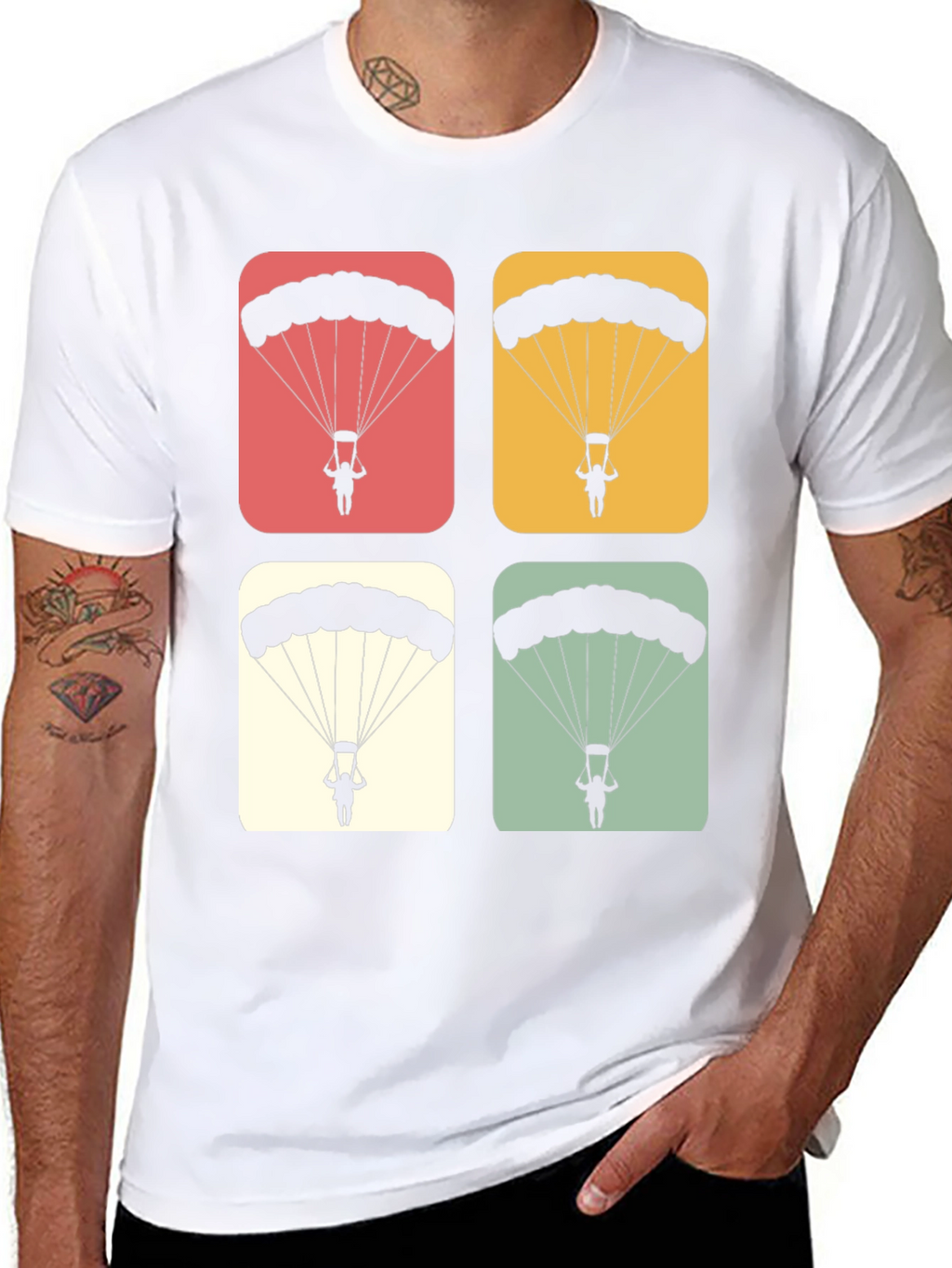 Parachute Retro Style Graphic T-Shirt