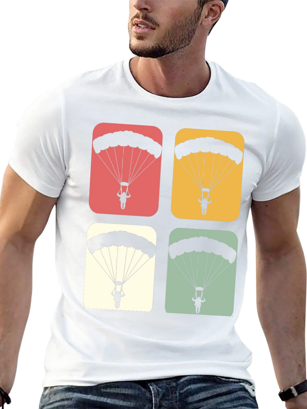 Parachute Retro Style Graphic T-Shirt