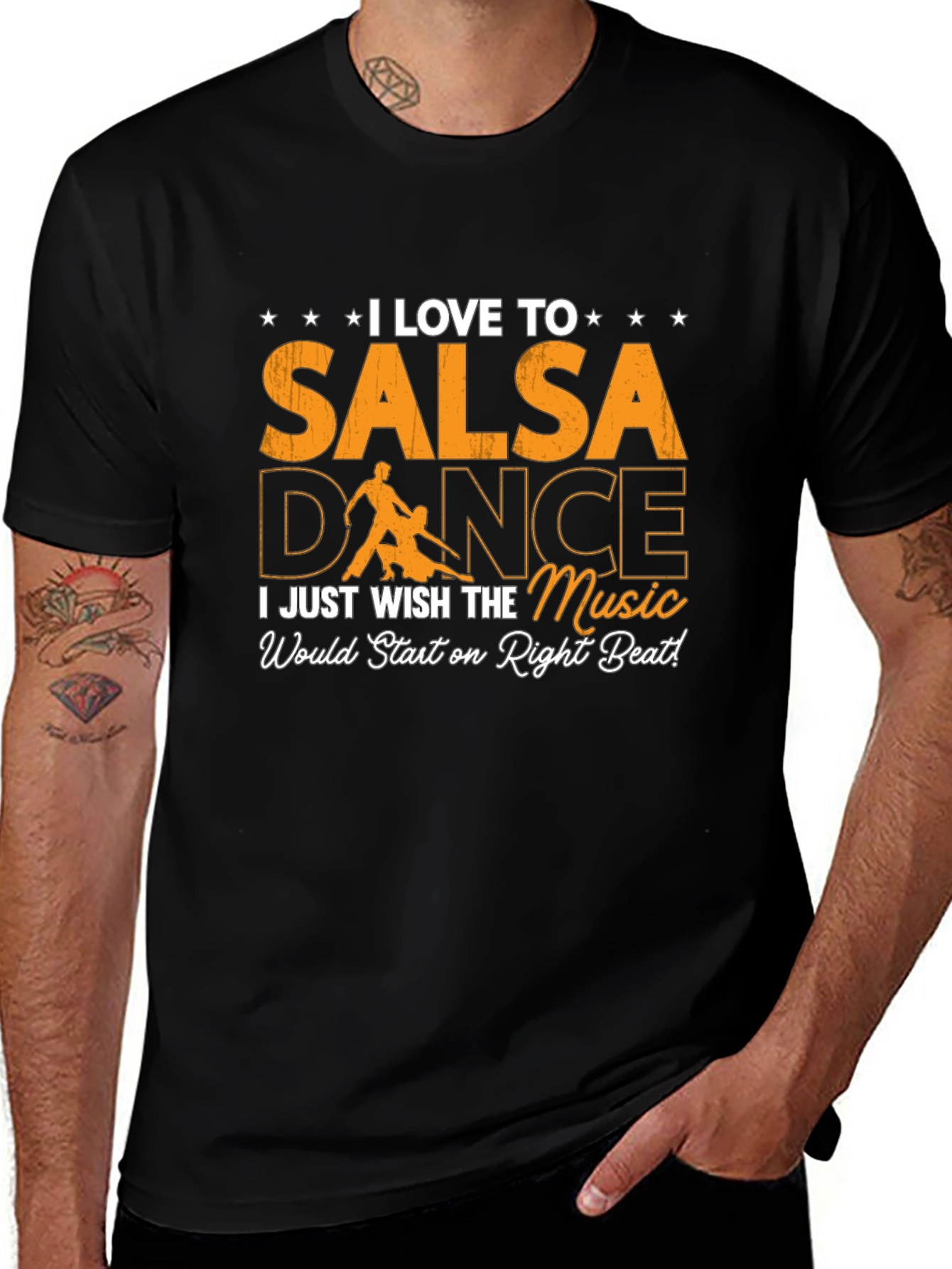 I Love Salsa Dance T-Shirt - Right Beat Music