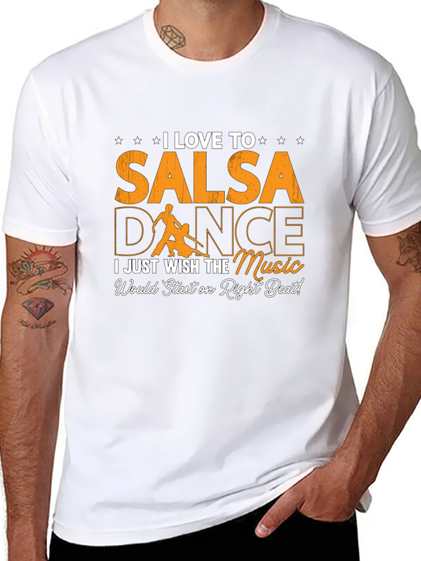 I Love Salsa Dance T-Shirt - Right Beat Music