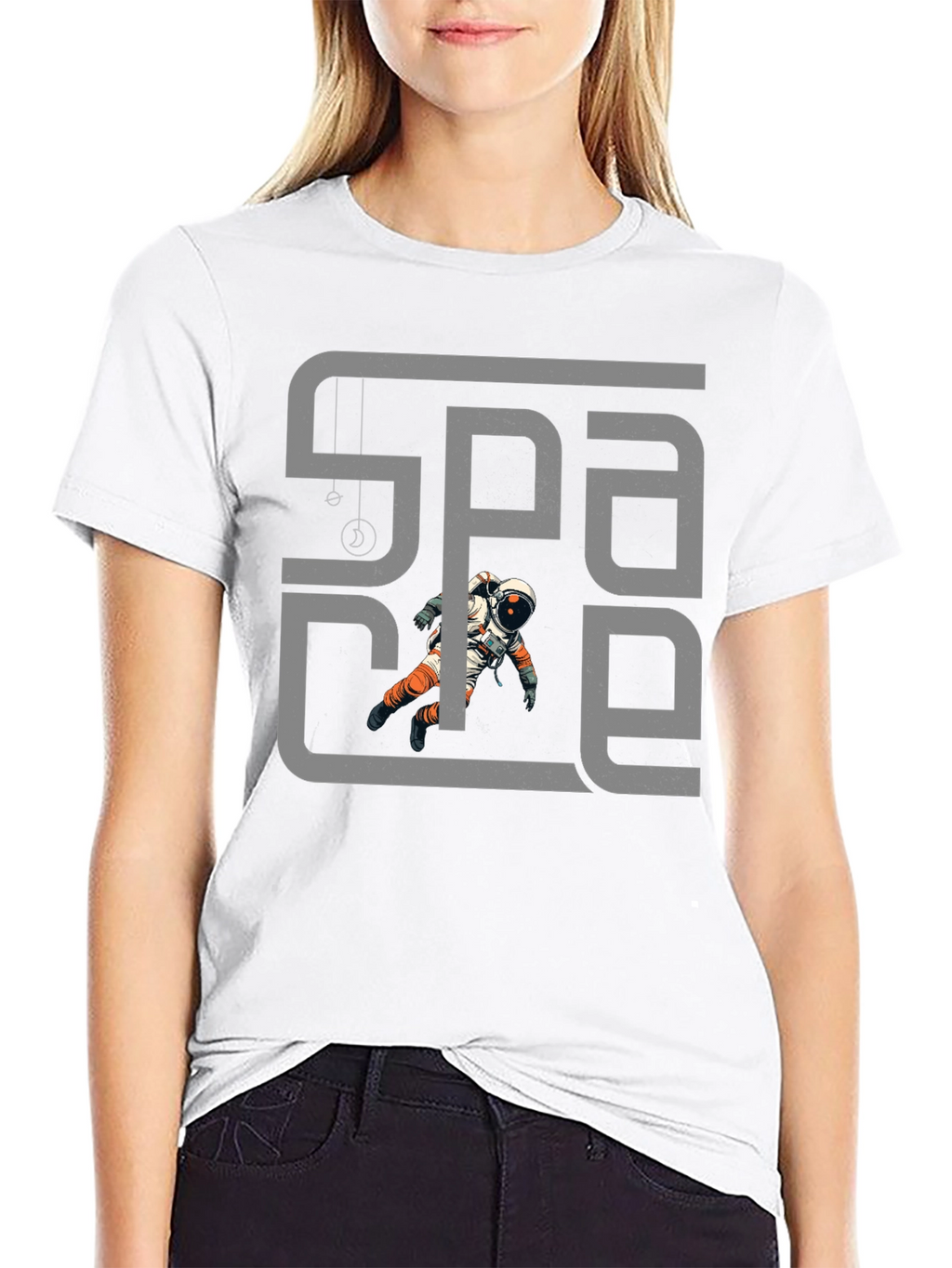 Space Astronaut Black T-Shirt - Unique Graphic Tee