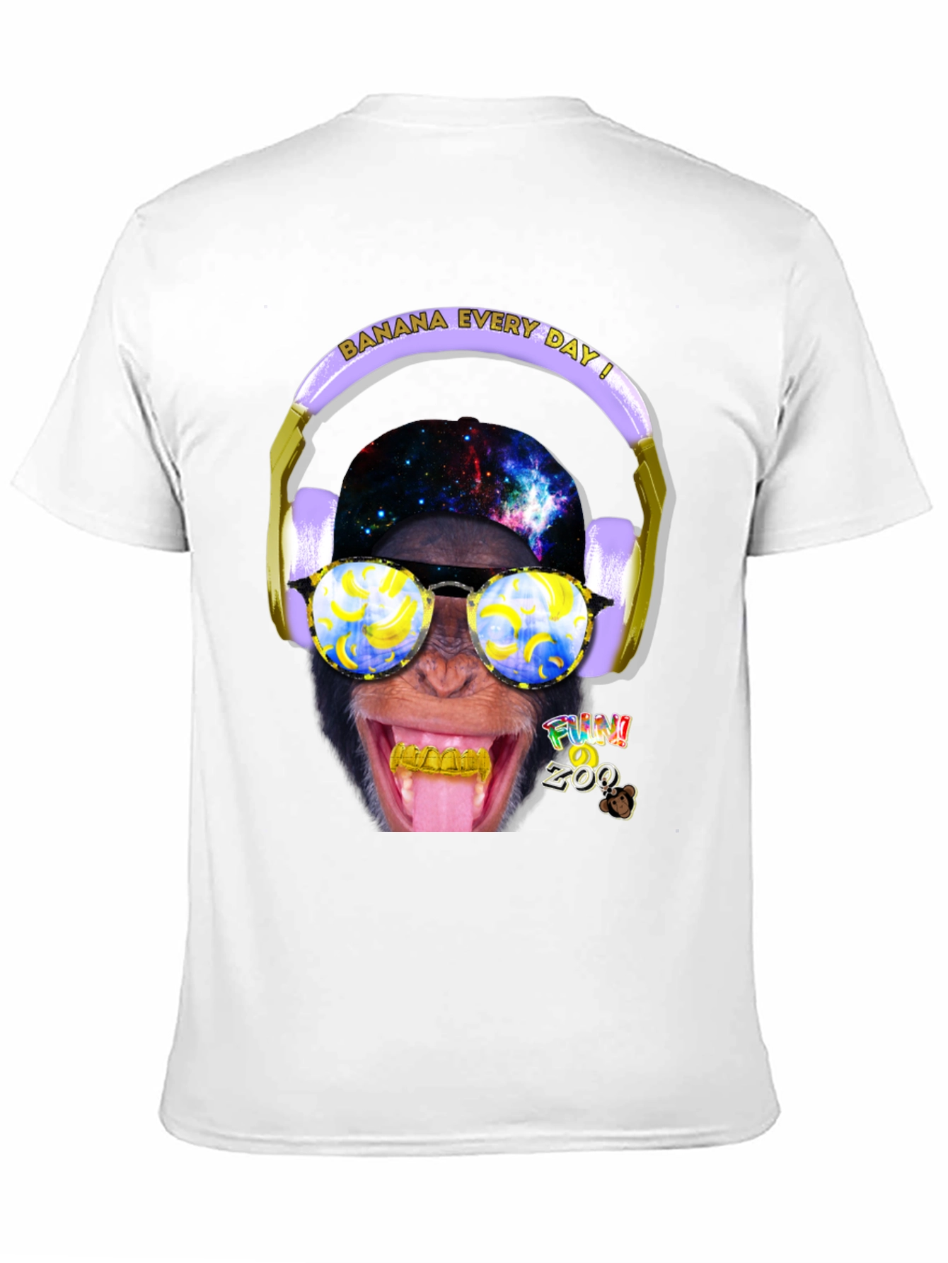 Funky Monkey Graphic T-Shirt - Banana Every Day!