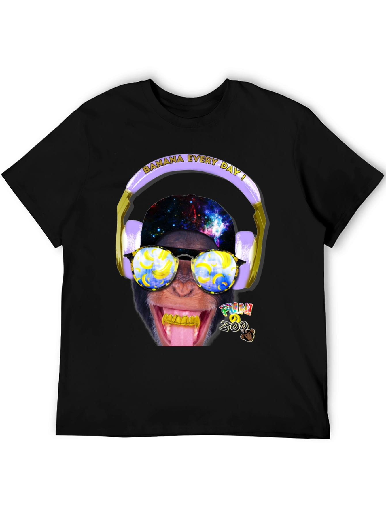 Funky Monkey Graphic T-Shirt - Banana Every Day!