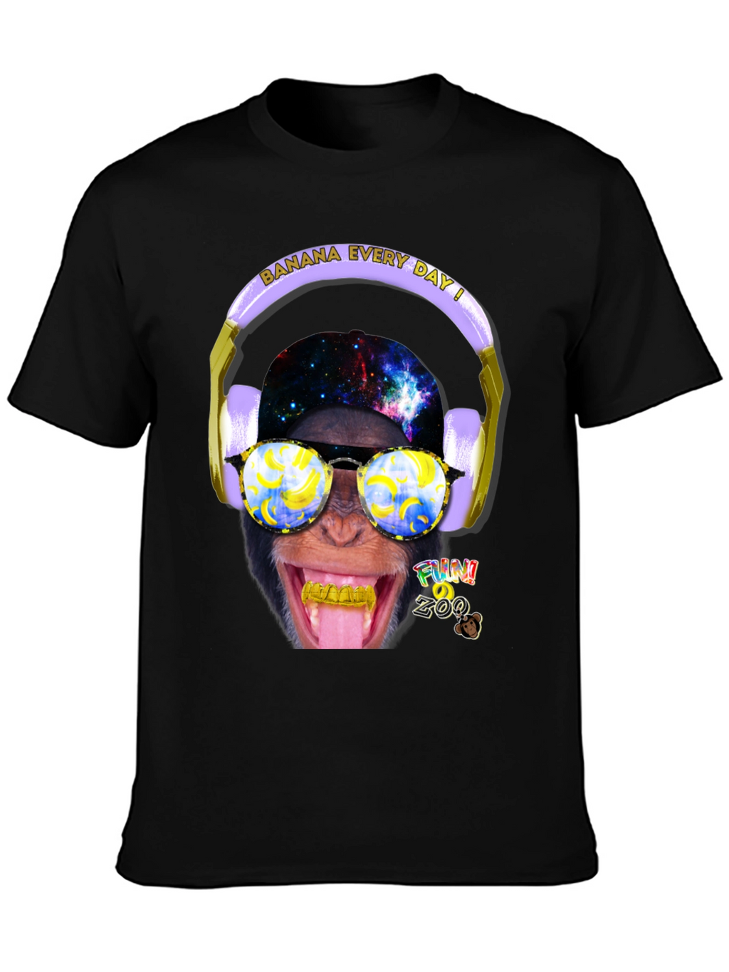Funky Monkey Graphic T-Shirt - Banana Every Day!