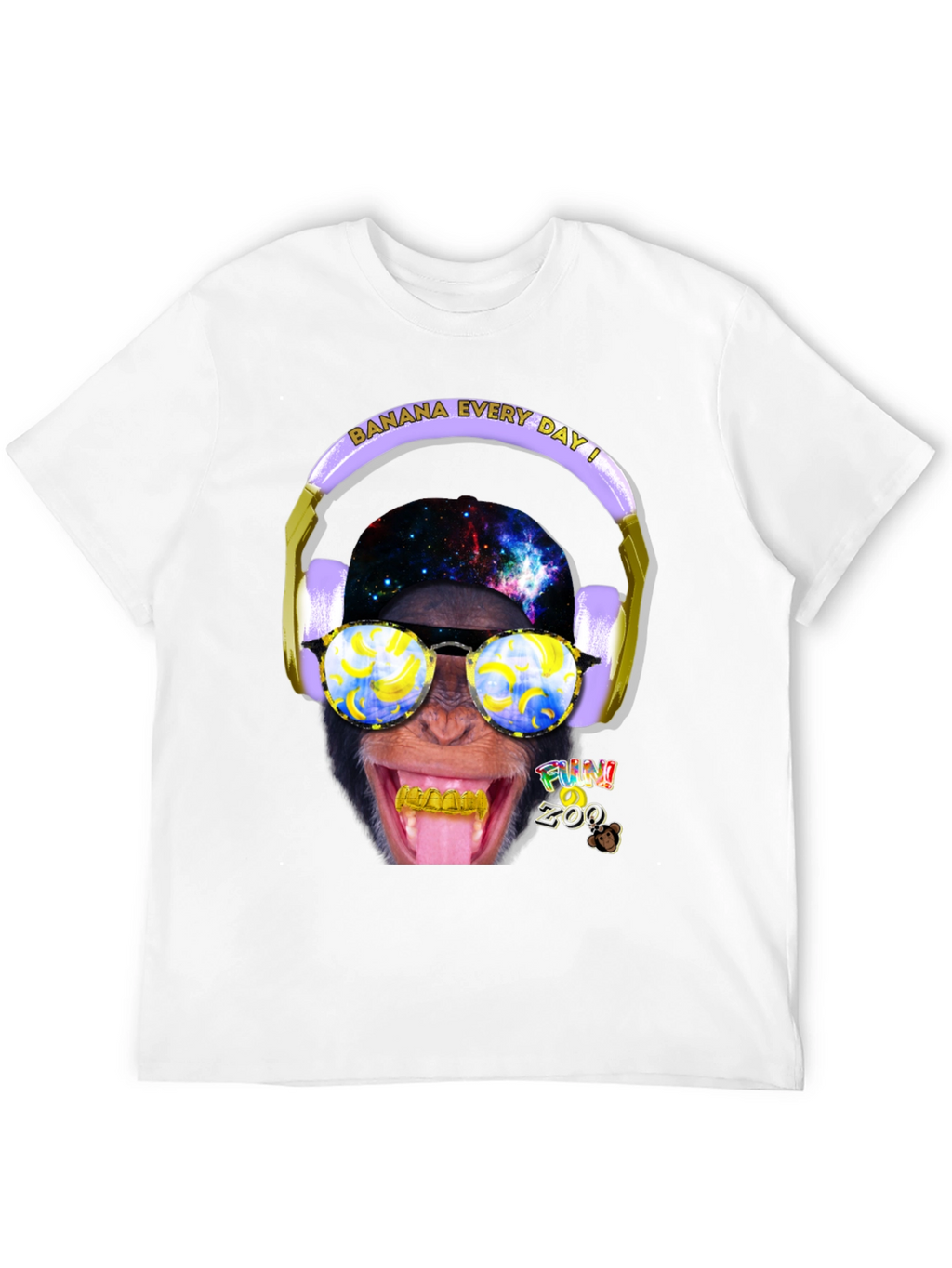 Funky Monkey Graphic T-Shirt - Banana Every Day!