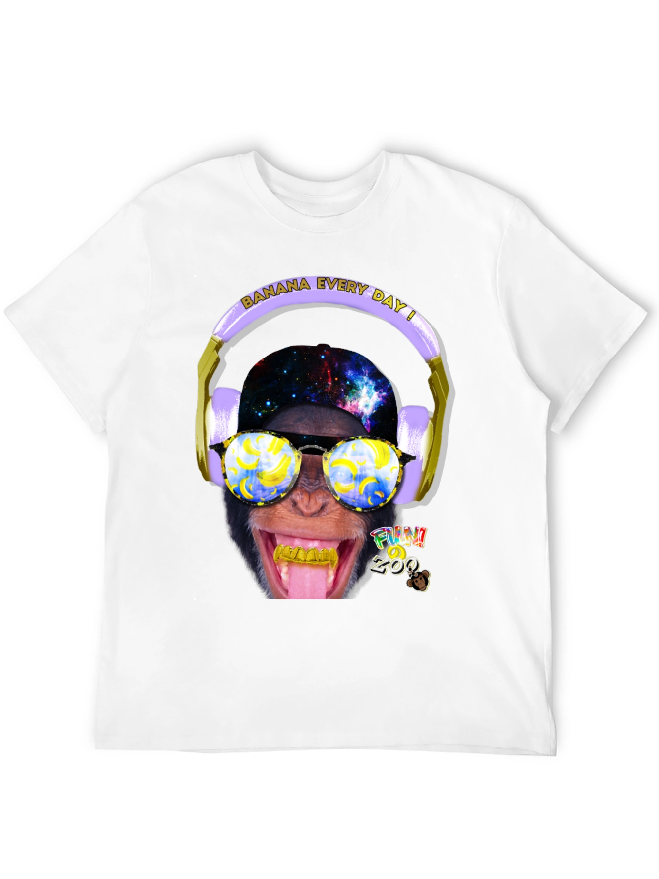 Funky Monkey Graphic T-Shirt - Banana Every Day!