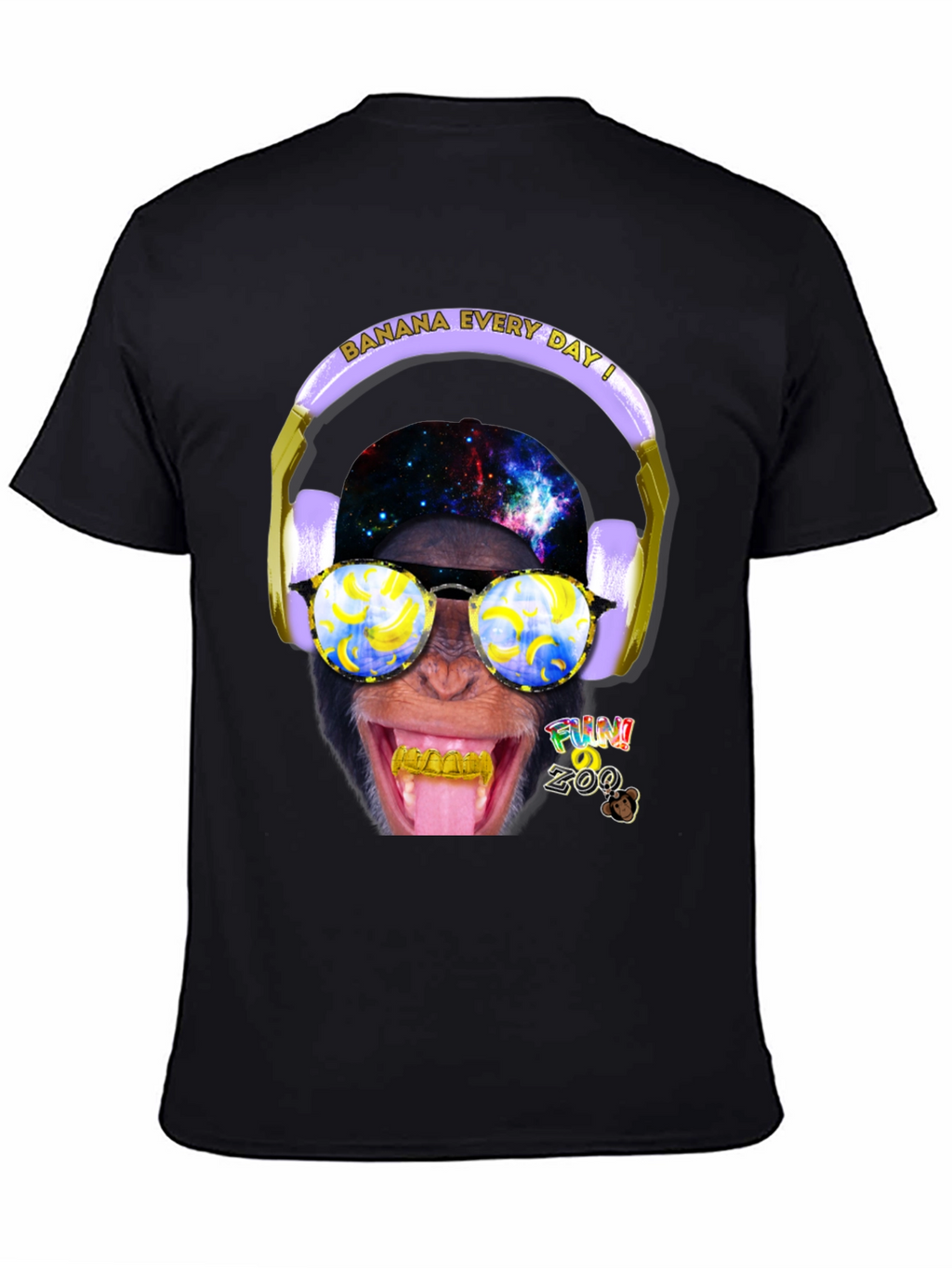 Funky Monkey Graphic T-Shirt - Banana Every Day!