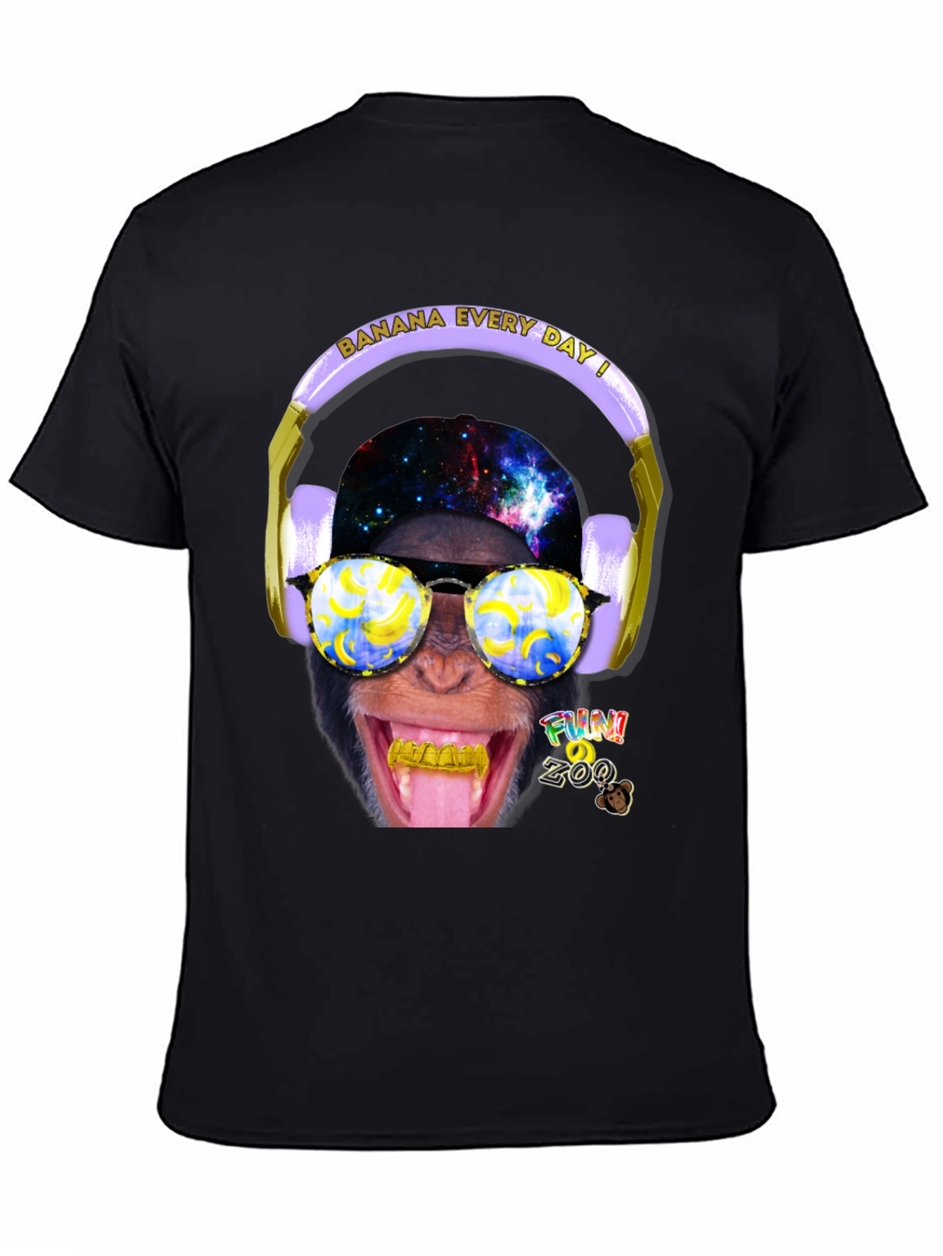 Funky Monkey Graphic T-Shirt - Banana Every Day!