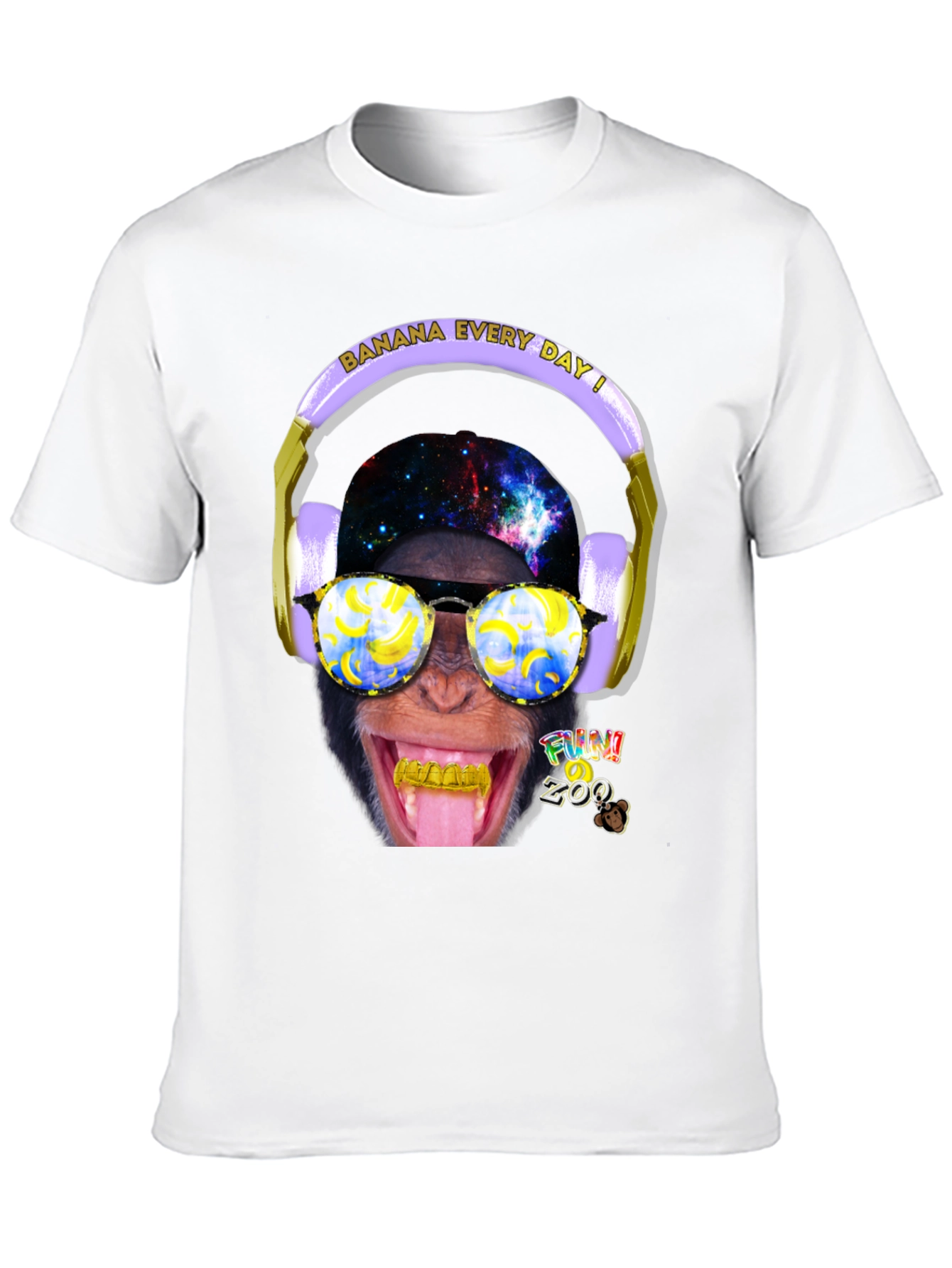 Funky Monkey Graphic T-Shirt - Banana Every Day!