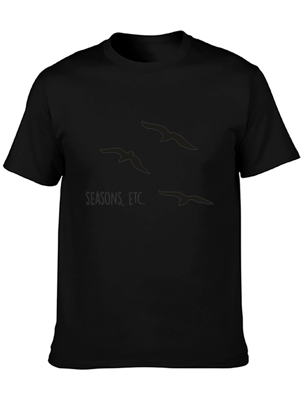 Seagulls Graphic Black T-Shirt