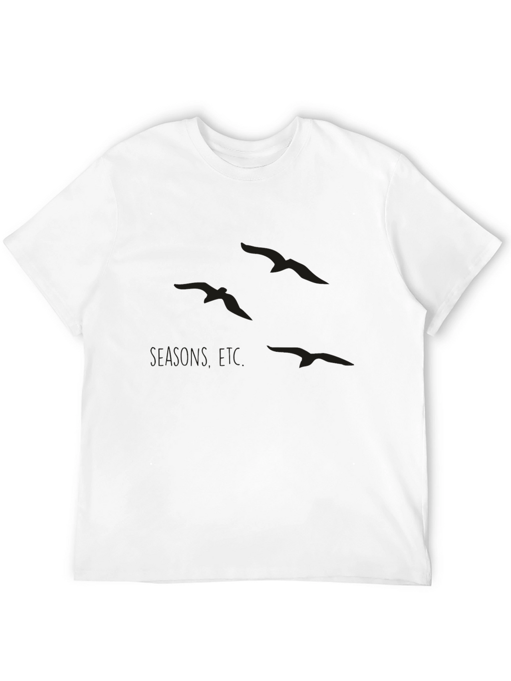 Seagulls Graphic Black T-Shirt