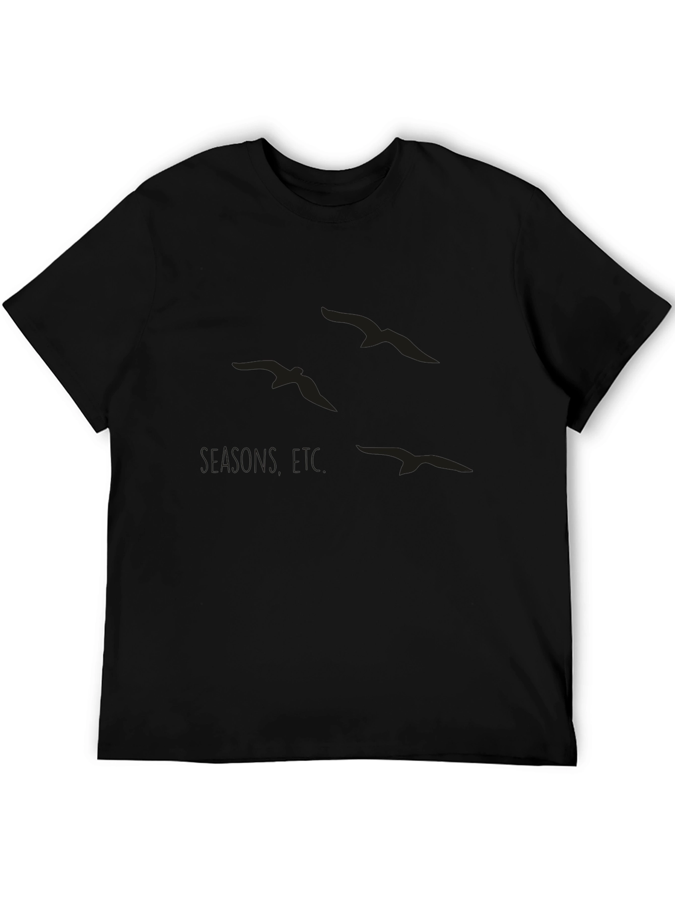 Seagulls Graphic Black T-Shirt