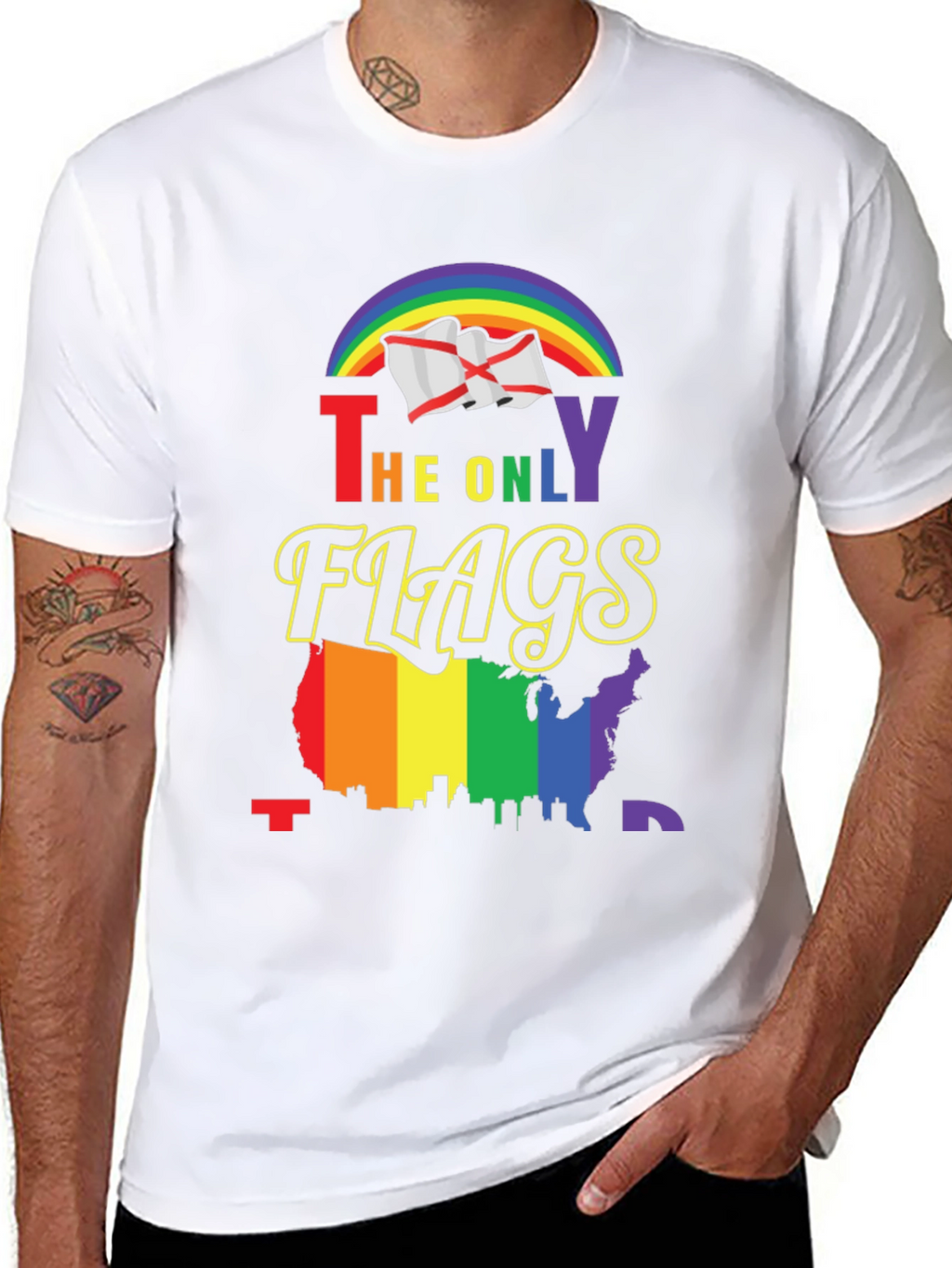 Pride Flags Graphic T-Shirt