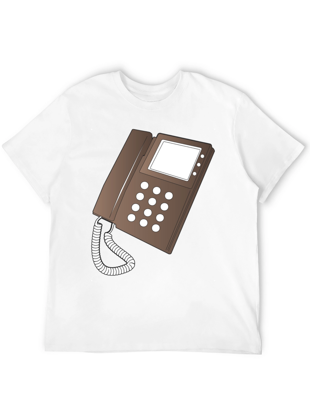 Retro Phone Graphic T-Shirt - Classic Style