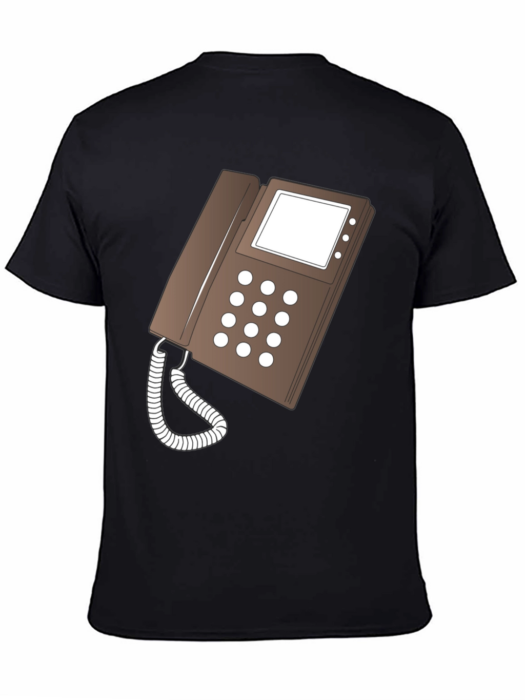 Retro Phone Graphic T-Shirt - Classic Style