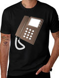 Retro Phone Graphic T-Shirt - Classic Style