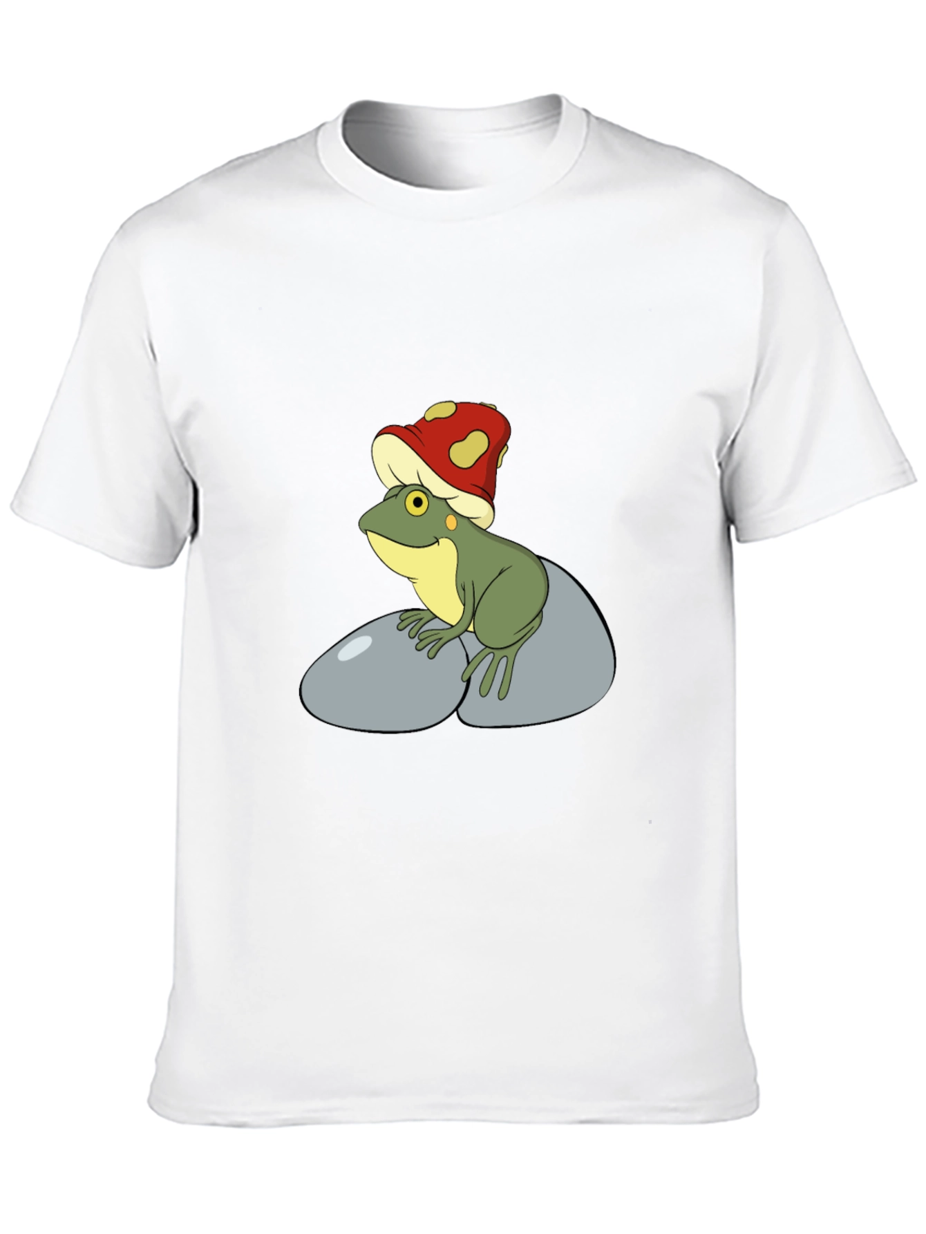 Frog with Mushroom Hat Graphic Tee