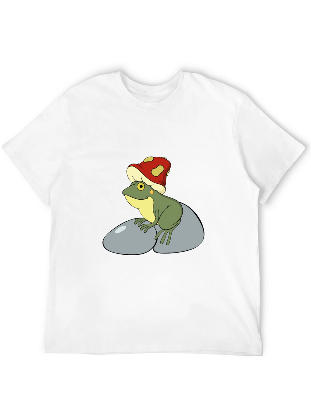 Frog with Mushroom Hat Graphic Tee